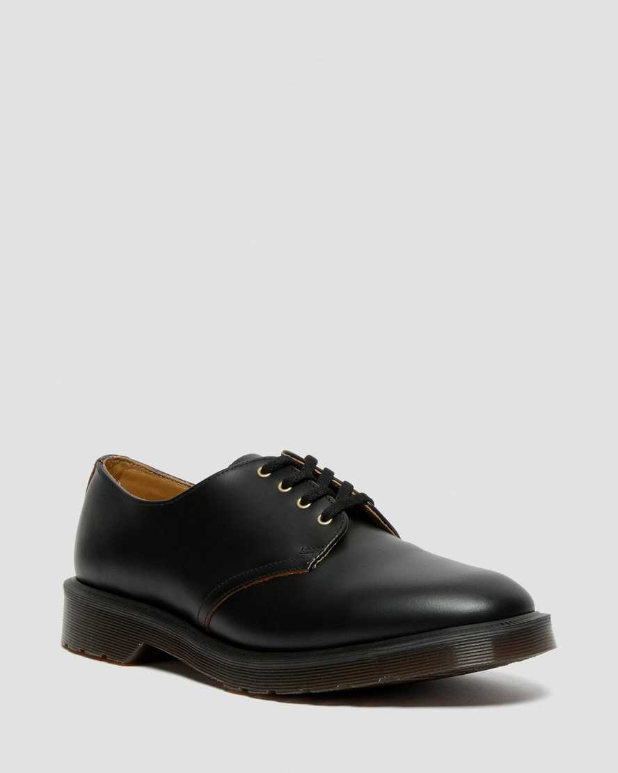 Dr. Martens Smiths Vintage Smooth Nahka Naisten Nauhakengät - Mustat Kengät [485-CMEQXW]